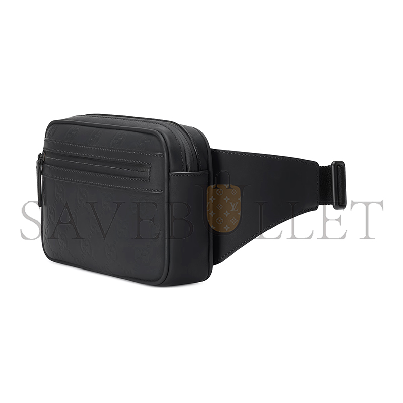  GUCCI RUBBER-EFFECT SMALL BELT BAG 771422 (24*13*5cm)